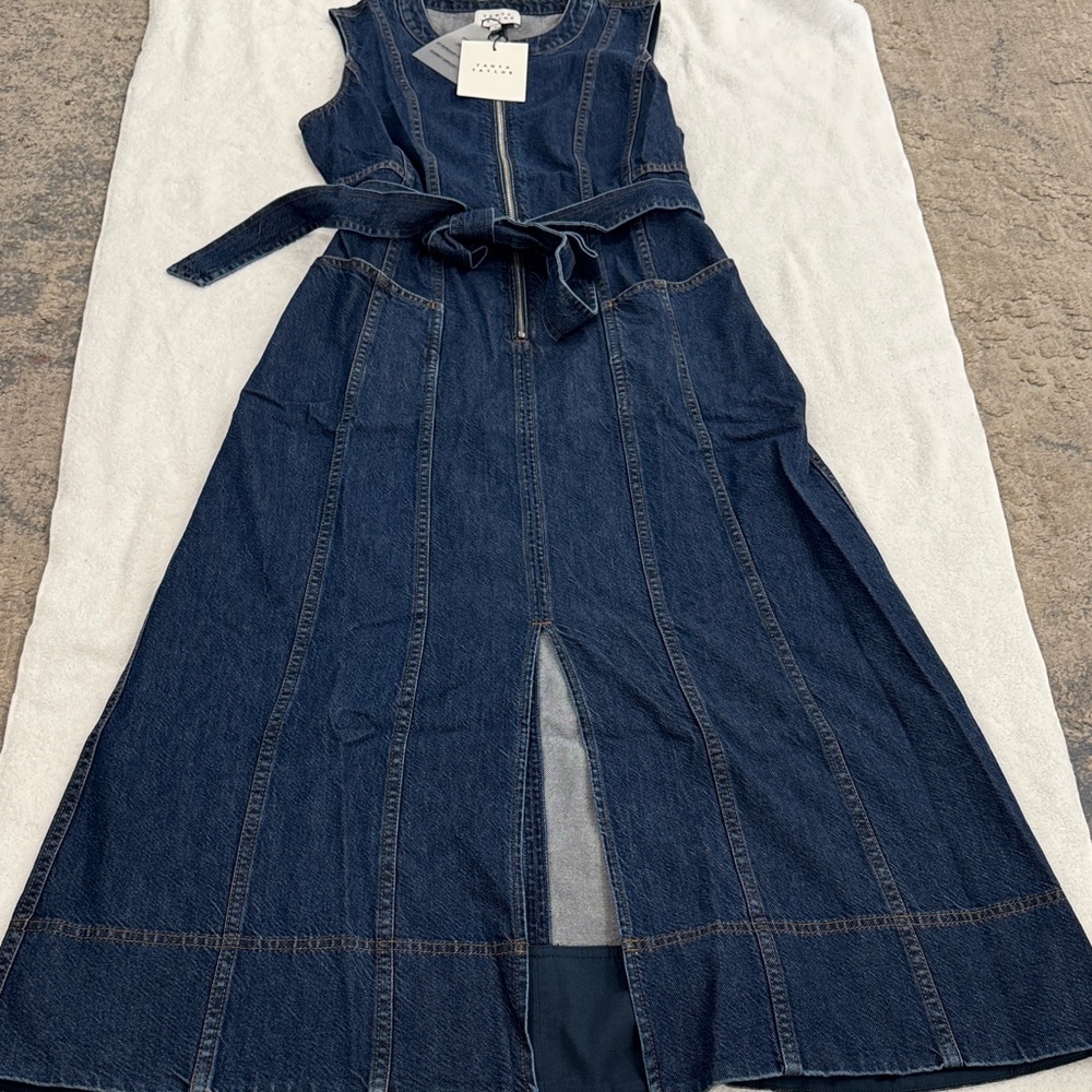 Tanya Taylor Blue Denim Dress
